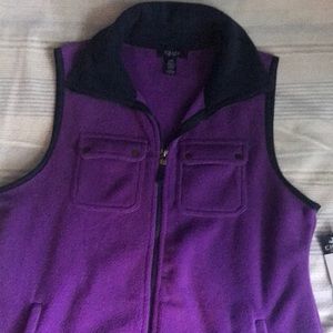 Chaps purple fleece vest